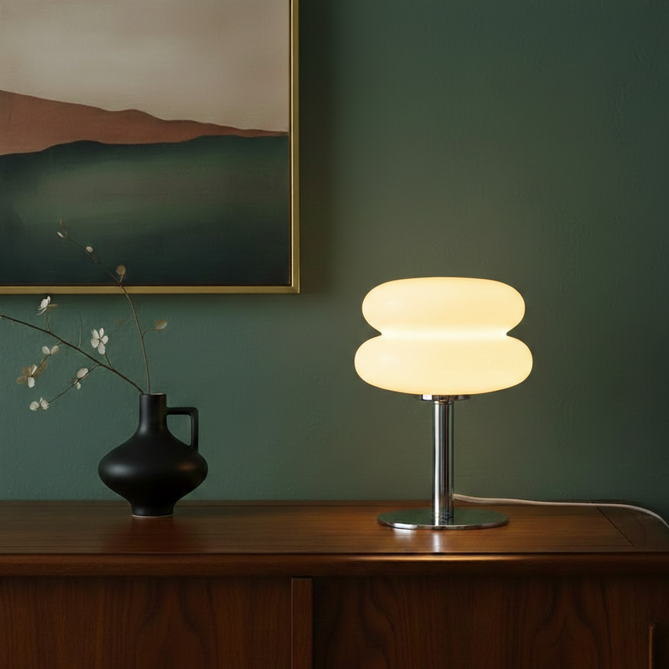 The "Egg Tart" Macaron Glass Table Lamp