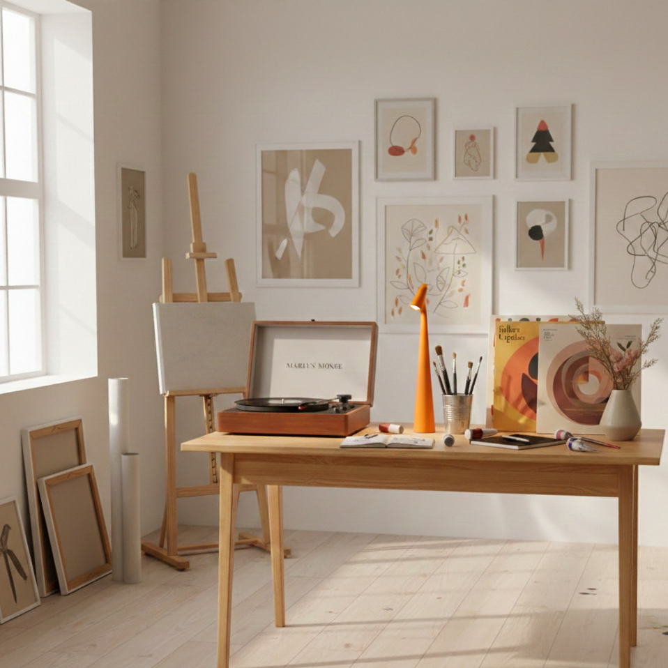 LumaFlume Lamp | LED Touch-Control | Modern